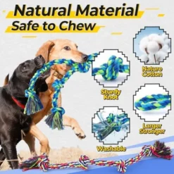 Itopfox Heavy Duty Dog Rope Toys For Aggressive Chewers, Tough Tug Of War Toys For Large, Medium & Small Dogs – 5 Pack With 2 Ropes & 3 Supplies 14 Itopfox Heavy Duty Dog Rope Toys For Aggressive Chewers, Tough Tug Of War Toys For Large, Medium & Small Dogs – 5 Pack With 2 Ropes & 3 Supplies -Itopfox Shop GUEST 00a3ce6d 561d 40ca 82be 1683cf1674be