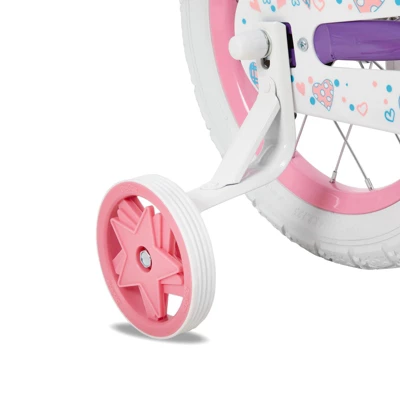 Itopfox Angel Girls Bike For Toddlers And Kids With Training Wheels & Basket, Handbrake & Kickstand, Perfect For Riding Fun 4 Itopfox Angel Girls Bike For Toddlers And Kids With Training Wheels & Basket, Handbrake & Kickstand, Perfect For Riding Fun - Image 4