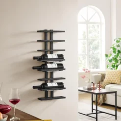 Itopfox 8-Tier Wall Mount Wine Rack For Bottles Display And Storage, Hanging Organizer For Living Room, Dining Room, Wine Cellar, Bar, Black 16 Itopfox 8-Tier Wall Mount Wine Rack For Bottles Display And Storage, Hanging Organizer For Living Room, Dining Room, Wine Cellar, Bar, Black -Itopfox Shop GUEST 013d6221 6ea6 48e2 b561 33c9a8f14b39