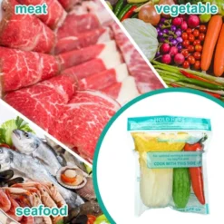 Itopfox 100 Pcs Reusable Zipper Microwave Steam Bags For Cooking Vegetables, Potatoes, And Meat - Leakproof & Durable -Itopfox Shop GUEST 027d885a b196 43f7 9906 43247576b604