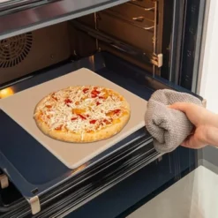 Itopfox 10 Inch Small Pizza Stone With Parchment Paper For Camp Oven, Rectangular Cordierite Baking & Grilling Stone For Grills And Air Fryers -Itopfox Shop GUEST 0365642c 3150 4561 864a 8ec944793ea5