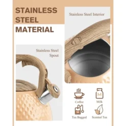 Itopfox Tea Kettle With Loud Whistle, 2.5 Quart Stovetop Kettle, Food Grade Stainless Steel, Anti-Hot Ergonomic Handle, Suitable For All Heat Sources -Itopfox Shop GUEST 06bef954 e0ce 4386 b526 4b18922a5db4