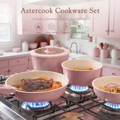 Itopfox 21-Piece Nonstick Pots And Pans Set With Removable Handles, Ceramic Cookware For RV Kitchen, Induction Compatible, Stackable Design, Pink 13 Itopfox 21-Piece Nonstick Pots And Pans Set With Removable Handles, Ceramic Cookware For RV Kitchen, Induction Compatible, Stackable Design, Pink -Itopfox Shop GUEST 07013c35 220a 4cc9 965e 8e0d2d2797d6