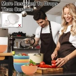 Itopfox 8-Piece Wheat Straw Cereal Bowls Set, Unbreakable & Lightweight, Microwave & Dishwasher Safe, Ideal For Soup, Salad, Oatmeal, And More -Itopfox Shop GUEST 076953c8 bf8e 41fe 96ad a6d6e1d49360