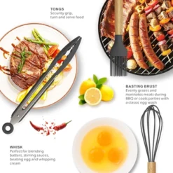 Itopfox Silicone Cooking Utensils Set - Heat Resistant Kitchen Tools With Spatula, Turner, Spoon, Brush, Whisk For Nonstick Cookware, BPA Free (Gray) 11 Itopfox Silicone Cooking Utensils Set - Heat Resistant Kitchen Tools With Spatula, Turner, Spoon, Brush, Whisk For Nonstick Cookware, BPA Free (Gray) -Itopfox Shop GUEST 07cdb324 cfa8 4c38 a38b d179a33c69e6