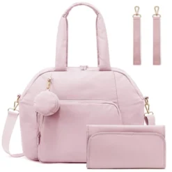 Itopfox Lightweight Puffer Diaper Tote Bag With Changing Pad, Large Capacity Multi-pocket Travel Hospital Gym Bag -Itopfox Shop GUEST 083c2d58 d027 4c02 b935 298fddbf08d5