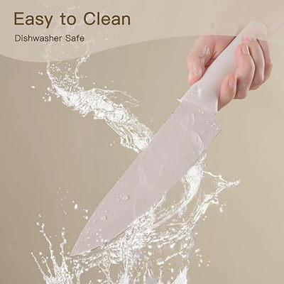 Itopfox 13-Piece Kitchen Knife Set With Anti-Rust Coating, Dishwasher Safe Stainless Steel Chef Knives, Includes 6 Blade Guards, Perfect Holiday Gift 3 Itopfox 13-Piece Kitchen Knife Set With Anti-Rust Coating, Dishwasher Safe Stainless Steel Chef Knives, Includes 6 Blade Guards, Perfect Holiday Gift - Image 3