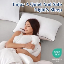 Itopfox Soft And Supportive Queen Size Pillows Set Of 2 With Down Alternative Filling For Side And Back Sleepers, Hotel Collection -Itopfox Shop GUEST 08c386e2 eb0e 4558 a957 2c9acfb74cbe