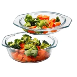 Itopfox Small Round Glass Casserole Dish With Lid, Microwave And Oven Safe Mini Glass Bowl For Cooking And Serving -Itopfox Shop GUEST 099d4e67 337d 4c0c a128 4be34100a989