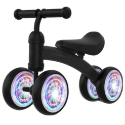 Itopfox Baby Balance Bike For 12-36 Months Kids, Toddler First Birthday Gift, No Pedal 4 Wheels Bicycle, Indoor & Outdoor Play Colorful, Black-Light -Itopfox Shop GUEST 0a8544a7 a183 4fa8 b454 2c257dadde41