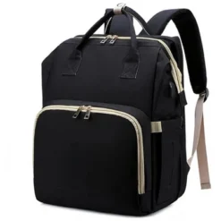 Itopfox Diaper Bag Backpack With Changing Station, 7-in-1 Travel Baby Diaper Bag, Mommy Bag With USB Port, Black -Itopfox Shop GUEST 0be71aec 6906 48b7 ae95 abed89ffb5cd