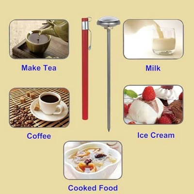 Itopfox Kitchen Food-Cooking Meat Coffee Thermometer – Pocket Espresso Thermometer For Milk Foam Frothing Chocolate Water Grill, Turkey 6 Itopfox Kitchen Food-Cooking Meat Coffee Thermometer – Pocket Espresso Thermometer For Milk Foam Frothing Chocolate Water Grill, Turkey - Image 6