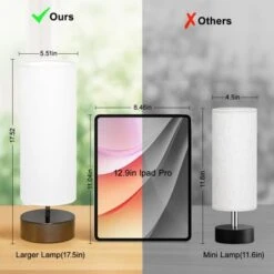 Itopfox Touch Table Lamp, 3-Way Dimmable Modern Minimalist Accent Bedside Lamp With Cylinder Fabric Shade, Night Light Nightstand Desk Lamp -Itopfox Shop GUEST 0ea5800b d792 4ce3 96ab 84f3db123b06