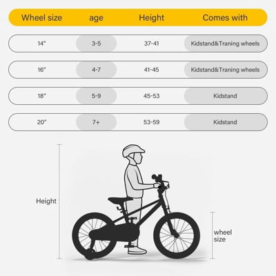 Itopfox Kids Bike For Boys And Girls With Training Wheels, Pedal Brakes, Handbrake & Kickstand, Multiple Colors For Toddlers And Children 2 Itopfox Kids Bike For Boys And Girls With Training Wheels, Pedal Brakes, Handbrake & Kickstand, Multiple Colors For Toddlers And Children - Image 2
