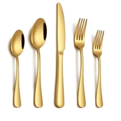 Itopfox 20-Piece Gold Silverware Set For 4, Stainless Steel Flatware Cutlery Set With Knife, Fork, Spoon, Mirror Polished Finish, Dishwasher Safe -Itopfox Shop GUEST 10ad0099 a457 4035 b48d 09077e8b1007