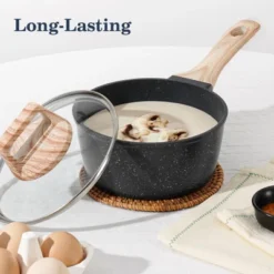 Itopfox 12-Piece Nonstick Cookware Set, Black Granite Induction Pots And Pans For Healthy Cooking, Includes Frying Pans And Saucepans PFAS/PFOA Free -Itopfox Shop GUEST 10b90fe5 604e 4ccf aafe a525b5489505