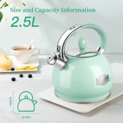 Itopfox Stainless Steel Whistling Tea Kettle With Cool Touch Handle, 2.64 Quart Induction Compatible Stovetop Teapot In Mint Green 10 Itopfox Stainless Steel Whistling Tea Kettle With Cool Touch Handle, 2.64 Quart Induction Compatible Stovetop Teapot In Mint Green -Itopfox Shop GUEST 10e708ff 3355 4f03 bc9d 544b9f31d280