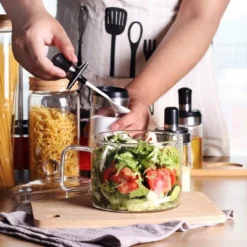 Itopfox Mini Glass Bowl With Lid & Handle, 44oz For Noodles, Pasta, Soup, Cereals, Fruits, BPA Free, Microwave & Dishwasher Safe -Itopfox Shop GUEST 11d33ef9 9eee 45f7 9d9a 005a9f32f1c5