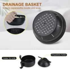 Itopfox Ramen Bowl Set With Chopsticks And Spoon, Microwave Pasta Cooker, College Dorm Essentials For Girls And Guys (Black) 9 Itopfox Ramen Bowl Set With Chopsticks And Spoon, Microwave Pasta Cooker, College Dorm Essentials For Girls And Guys (Black) -Itopfox Shop GUEST 12c09a01 73c5 46a9 8c7b 32353dbddbc3