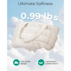 Itopfox Lightweight Puffy Tote Bag With Compartments, Quilted Shoulder Handbag For Women, Travel, Work, Gym, Beach -Itopfox Shop GUEST 1332a0e1 4b92 45ff 86a8 c1b165319353