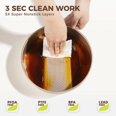 Itopfox 9-Piece Nonstick Baking Pans Set With Diamond Texture, Includes Cookie Sheet, Cake Pan, Roasting Pan, Muffin Tin, Gold 6 Itopfox 9-Piece Nonstick Baking Pans Set With Diamond Texture, Includes Cookie Sheet, Cake Pan, Roasting Pan, Muffin Tin, Gold - Image 6