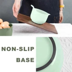 Itopfox 4-Piece Nesting Mixing Bowls Set With Pour Spout & Handle, BPA-Free, Microwave & Dishwasher Safe, Non-Slip Base, Lightweight -Itopfox Shop GUEST 13a60785 2735 493d bb81 78fdb380ac9e