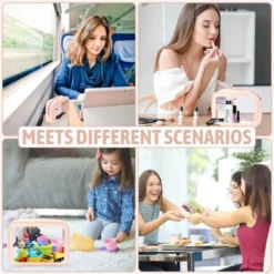 Itopfox 5-Piece Clear Waterproof Travel Organizer Set, TSA Approved Toiletry & Makeup Bags For Women & Kids, Multi-Size Design 11 Itopfox 5-Piece Clear Waterproof Travel Organizer Set, TSA Approved Toiletry & Makeup Bags For Women & Kids, Multi-Size Design -Itopfox Shop GUEST 1514150f b19b 4e1d 9568 60f812a116de