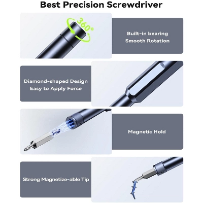 Itopfox 49-in-1 Small Screwdriver Set, Super Durable Tiny Torx Screwdriver For Ring Doorbell, Precision Magnetic Mini Repair Tool Kit For Watch 4 Itopfox 49-in-1 Small Screwdriver Set, Super Durable Tiny Torx Screwdriver For Ring Doorbell, Precision Magnetic Mini Repair Tool Kit For Watch - Image 4