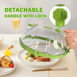 Itopfox Microwave Splatter Cover With Water Steamer And Handle, BPA Free & Dishwasher Safe Splatter Guard Kitchen Gadgets For Gifts (Green, 1 Pack) 10 Itopfox Microwave Splatter Cover With Water Steamer And Handle, BPA Free & Dishwasher Safe Splatter Guard Kitchen Gadgets For Gifts (Green, 1 Pack) -Itopfox Shop GUEST 1860bd30 03f9 4211 9717 01da395936a3