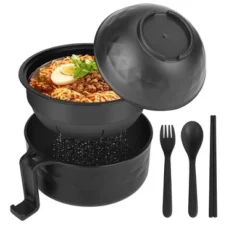 Itopfox Ramen Bowl Set With Chopsticks And Spoon, Microwave Pasta Cooker, College Dorm Essentials For Girls And Guys (Black) 13 Itopfox Ramen Bowl Set With Chopsticks And Spoon, Microwave Pasta Cooker, College Dorm Essentials For Girls And Guys (Black) -Itopfox Shop GUEST 19343802 2ecc 441a b84c c1527550cdc1