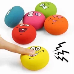 Itopfox Smile Face Squeaky Dog Toys, Soft Latex Squeak Balls For Small Dogs & Puppies, Fun Chew Toy Set Of 6, Non-Toxic & Easy To Clean -Itopfox Shop GUEST 19ccf897 ff7e 4543 a91b 2fe082228c01