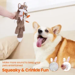 Itopfox No Stuffing Squeaky Crinkle Plush Dog Toys For Aggressive Chewers, Puppy Teething Toys For Small, Medium, Large Breed, Cute Bunny & Redfox 13 Itopfox No Stuffing Squeaky Crinkle Plush Dog Toys For Aggressive Chewers, Puppy Teething Toys For Small, Medium, Large Breed, Cute Bunny & Redfox -Itopfox Shop GUEST 1b0bc575 5752 4bff 89e1 29347356ea01