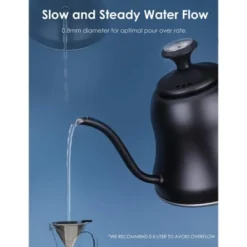 Itopfox Tea Kettle With Thermometer, Stovetop Gooseneck Kettle For Pour Over Coffee, Matte Black Camping & Home Kitchen Water Boiler, 1 Pack -Itopfox Shop GUEST 1b0dafba b595 4034 876d 6690daa88fd1