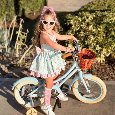 Itopfox Girls Bike With Basket, Kids Bicycle For 3-13 Years, Includes Coaster & Caliper Brakes, Training Wheels & Kickstand, Soft Grips & Bell 4 Itopfox Girls Bike With Basket, Kids Bicycle For 3-13 Years, Includes Coaster & Caliper Brakes, Training Wheels & Kickstand, Soft Grips & Bell - Image 4
