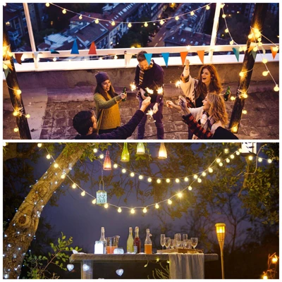 Itopfox 100 LED Connectable Globe String Lights Indoor Bedroom, Warm White Christmas Fairy Lights With Remote, 8 Modes Hanging For Room Classroom 8 Itopfox 100 LED Connectable Globe String Lights Indoor Bedroom, Warm White Christmas Fairy Lights With Remote, 8 Modes Hanging For Room Classroom - Image 8