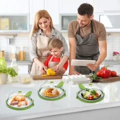 Itopfox Microwave Splatter Cover With Steamer, Clear Lid For Food, Kitchen Accessories For Microwave Oven, Green -Itopfox Shop GUEST 1eee09bd 3a86 4ef4 a05f 6e1520d0694f