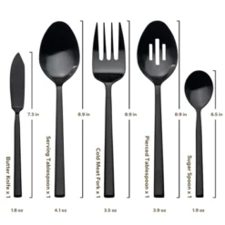 Itopfox 45-Piece Forged Stainless Steel Flatware Set With Utensil-Serving Set, Silverware For 8, Matte Satin Finish, Dishwasher Safe 8 Itopfox 45-Piece Forged Stainless Steel Flatware Set With Utensil-Serving Set, Silverware For 8, Matte Satin Finish, Dishwasher Safe -Itopfox Shop GUEST 1f70cabb 6fa3 4a23 ad85 1a83977bf0fb
