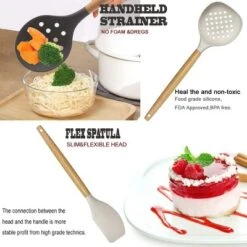 Itopfox Kitchen Utensils Set - 35-Piece Cooking Tools With Silicone Heads & Wooden Handles, Includes Spatula, Spoon, Grater For Nonstick Cookware -Itopfox Shop GUEST 1fa60b4f fffe 4545 b3e9 03c75e9bf8f8