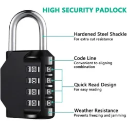 Itopfox Resettable 4-Digit Combination Padlock, Waterproof Heavy Duty Lock For Gym, School, Fence Gate, Toolbox, Employee Locker – 2 Pack 10 Itopfox Resettable 4-Digit Combination Padlock, Waterproof Heavy Duty Lock For Gym, School, Fence Gate, Toolbox, Employee Locker – 2 Pack -Itopfox Shop GUEST 221d9b76 388e 4762 8596 42f273311c10