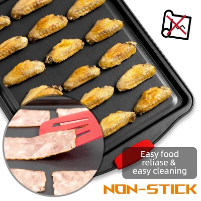 Itopfox 15-Piece Premium Nonstick Bakeware Set With Cookie Sheets, Muffin Pan, Cake Pan & Kitchen Utensils - Black 2 Itopfox 15-Piece Premium Nonstick Bakeware Set With Cookie Sheets, Muffin Pan, Cake Pan & Kitchen Utensils - Black - Image 2