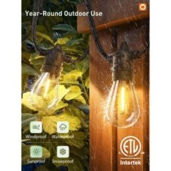 Itopfox 100FT LED Outdoor String Lights With Remote, Dimmable Patio Lights, Timer & 3 Lighting Modes, 32 Shatterproof Edison Bulbs, Waterproof -Itopfox Shop GUEST 2465c2aa d364 438a 9465 a0054a2542a3