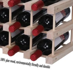 Itopfox Wooden Stackable Wine Rack For Countertop Or Floor - Freestanding Cabinet Holds 20 Bottles -Itopfox Shop GUEST 257ba658 e42e 4a76 9808 fa71e8cb344f