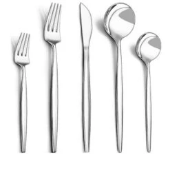 Itopfox 40-Piece Silverware Set For 8 Stainless Steel Flatware Cutlery Set With Knife Spoon & Fork Kitchen Utensils For Home Hotel Wedding Restaurant -Itopfox Shop GUEST 27209b55 28a3 424f b868 0850d8810798