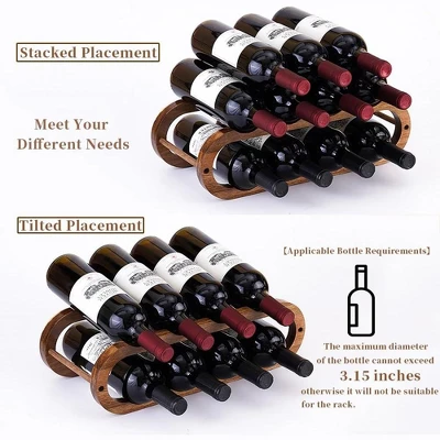 Itopfox Adjustable Wine Rack And Water Bottle Organizer For Cabinet And Countertop - 2 In 1 Acacia Wood Storage Solution 1 Itopfox Adjustable Wine Rack And Water Bottle Organizer For Cabinet And Countertop - 2 In 1 Acacia Wood Storage Solution