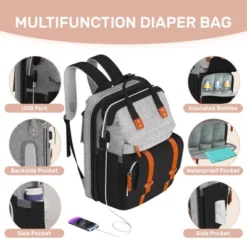 Itopfox Large Diaper Backpack With Changing Station, Multifunctional Baby Bag For Essentials, Ideal Shower Gift -Itopfox Shop GUEST 2b391fca 373f 4cd9 bb3f c0a8da388e7e