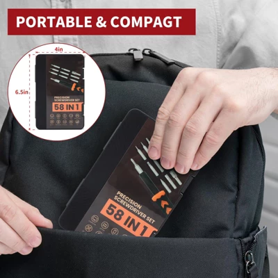 Itopfox 58-in-1 Precision Screwdriver Set With Magnetic Tips & Case For Electronics, Laptops, Watches, Eyeglasses, RC, PS4, Xbox 7 Itopfox 58-in-1 Precision Screwdriver Set With Magnetic Tips & Case For Electronics, Laptops, Watches, Eyeglasses, RC, PS4, Xbox - Image 7