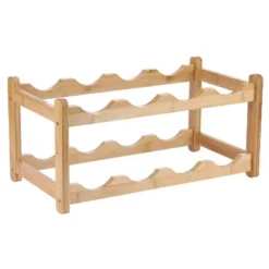 Itopfox 2-Tier Bamboo Wine Rack - Eco-Friendly, Space-Saving Storage For 8 Bottles, Easy Assembly For Kitchen, Pantry, Bar, Or Home Decor -Itopfox Shop GUEST 309282e6 f8cf 48cc 932b 96ee1101d38a