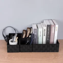 Itopfox Woven Storage Baskets For Organizing, Small Black Cube Bin Container Tote Organizer Divider For Drawer, Closet, Shelf, Dresser, Set Of 4 7 Itopfox Woven Storage Baskets For Organizing, Small Black Cube Bin Container Tote Organizer Divider For Drawer, Closet, Shelf, Dresser, Set Of 4 -Itopfox Shop GUEST 32b240a7 c387 4d55 bf19 bf65fab84a2d