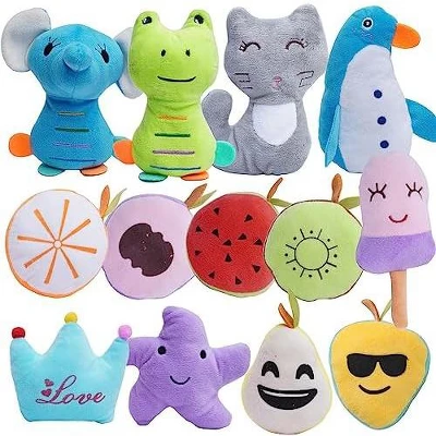 Itopfox 26-Piece Dog Toy Set With Squeakers, Assorted Plush Shapes For Small & Medium Dogs, Fun Interactive Playtime 1 Itopfox 26-Piece Dog Toy Set With Squeakers, Assorted Plush Shapes For Small & Medium Dogs, Fun Interactive Playtime