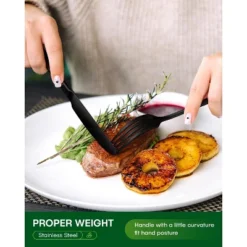 Itopfox 20-Piece Black Stainless Steel Flatware Set For 4, Includes Knives, Forks, Spoons, Mirror Polished, Dishwasher Safe, Food Grade Cutlery Set -Itopfox Shop GUEST 3304b253 5ec2 498f a8dc 2235d631054c